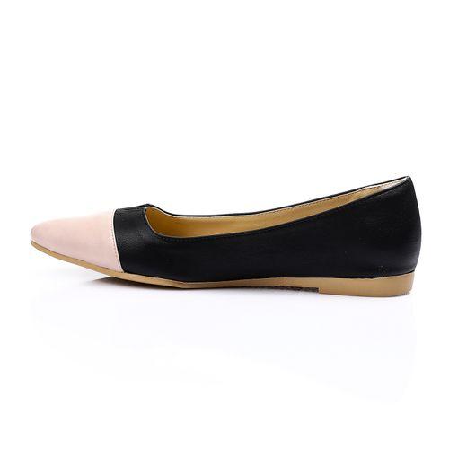 Black Comfy Bi-Tone Ballerina