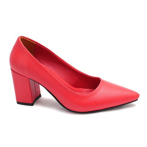 Red Plain Classy High Heels
