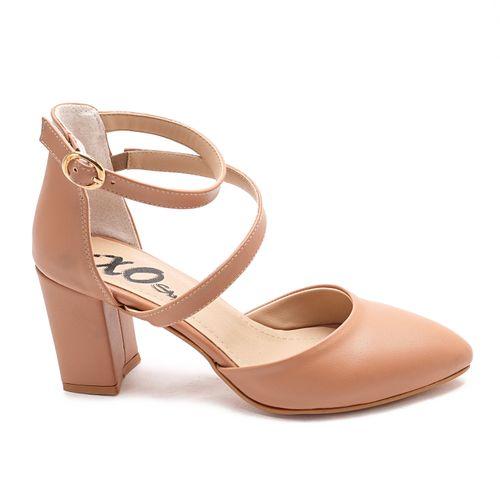 Cafe Rounded Strap High Heels Shoes