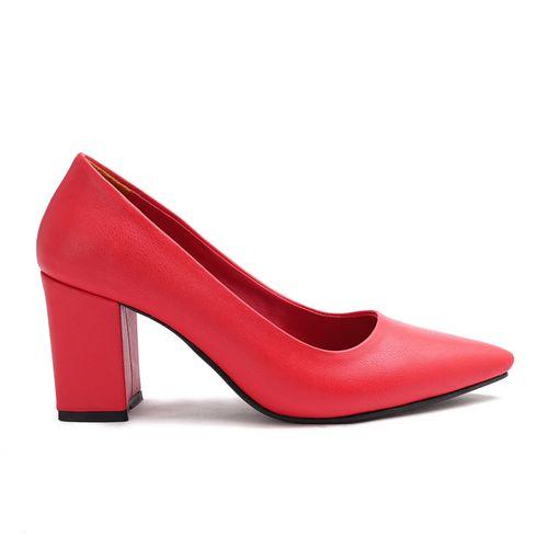 Red Plain Classy High Heels