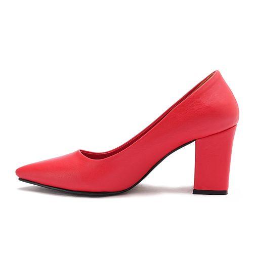 Red Plain Classy High Heels