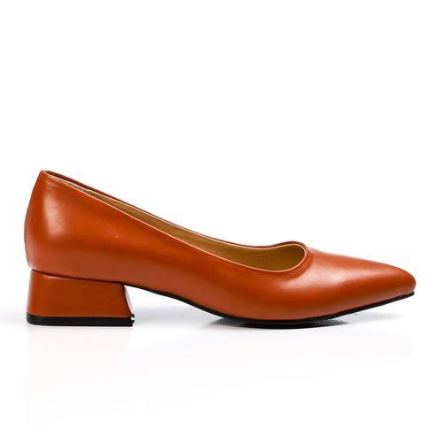 Pointed Toe Wide Heel Shoes