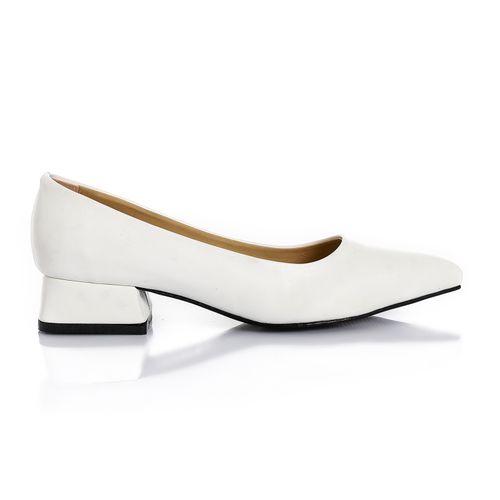 Pointed Toe Wide Heel Shoes
