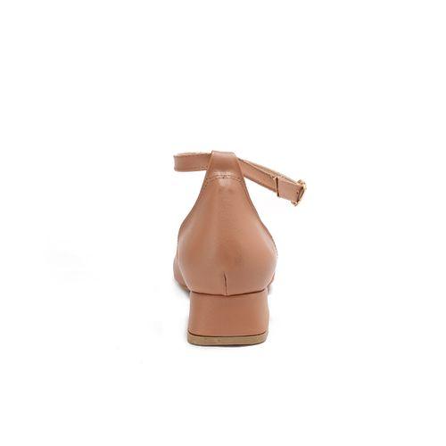 Camel Pointed Toecap Low Heel Shoes