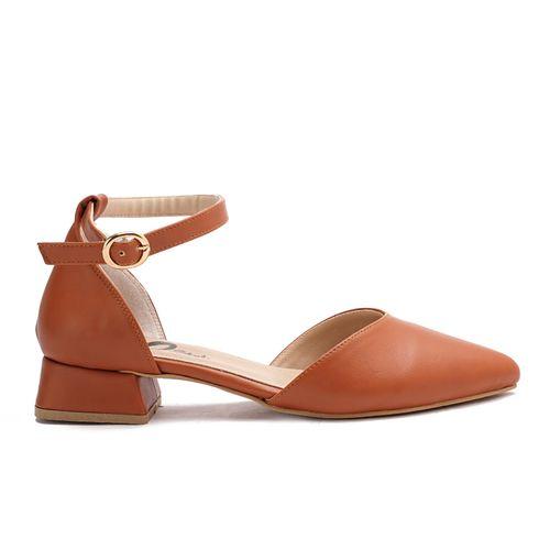 Havana Pointed Toecap Low Heel Shoes