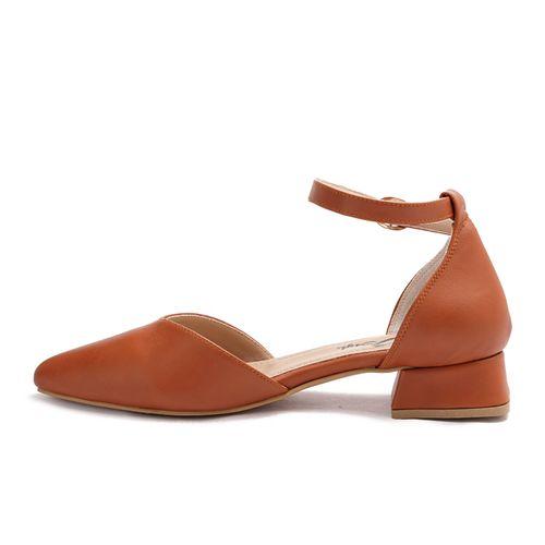 Havana Pointed Toecap Low Heel Shoes