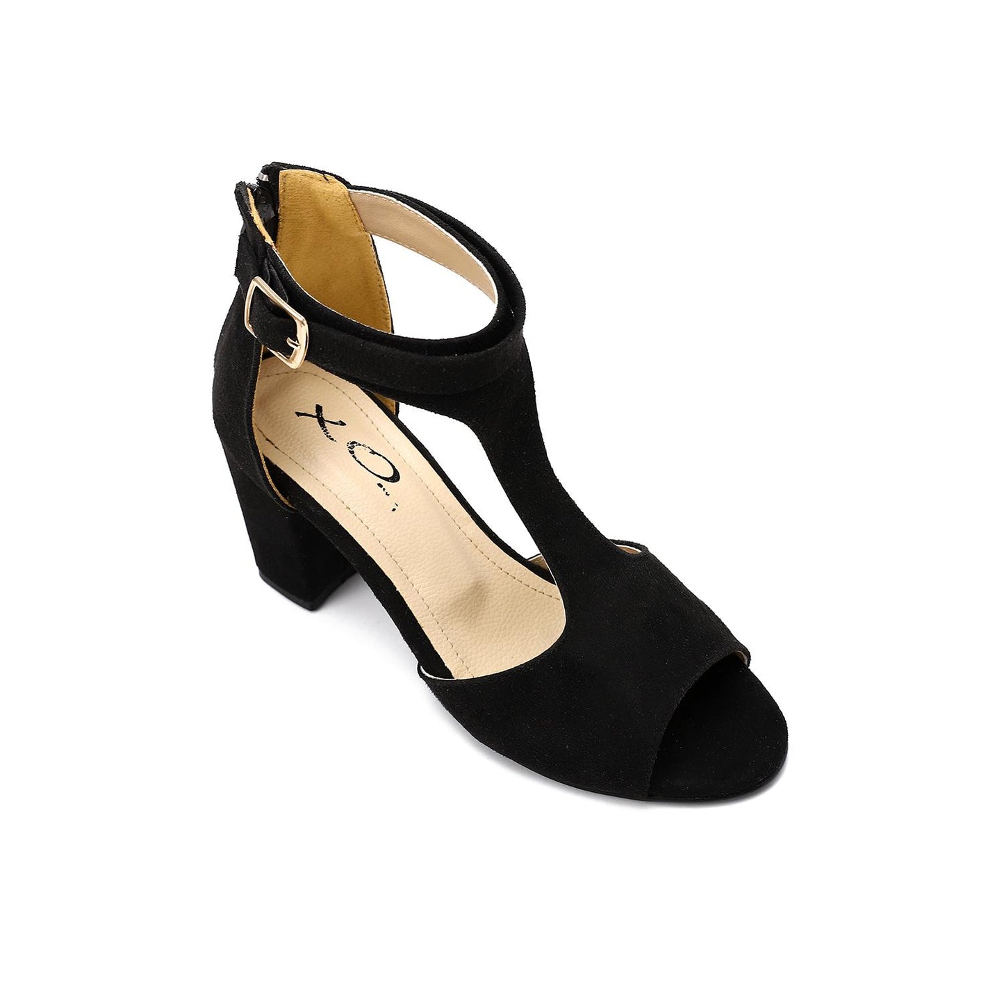 Ankle Sandal with Back Zipper