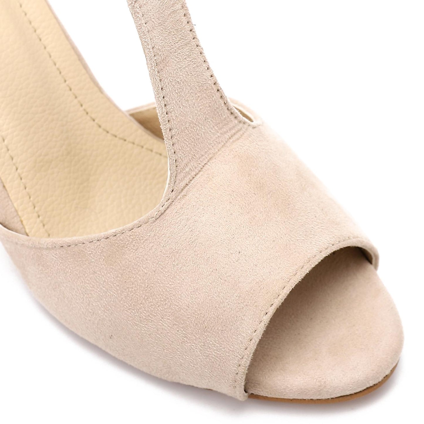 صندل الكاحل مع سحاب خلفي