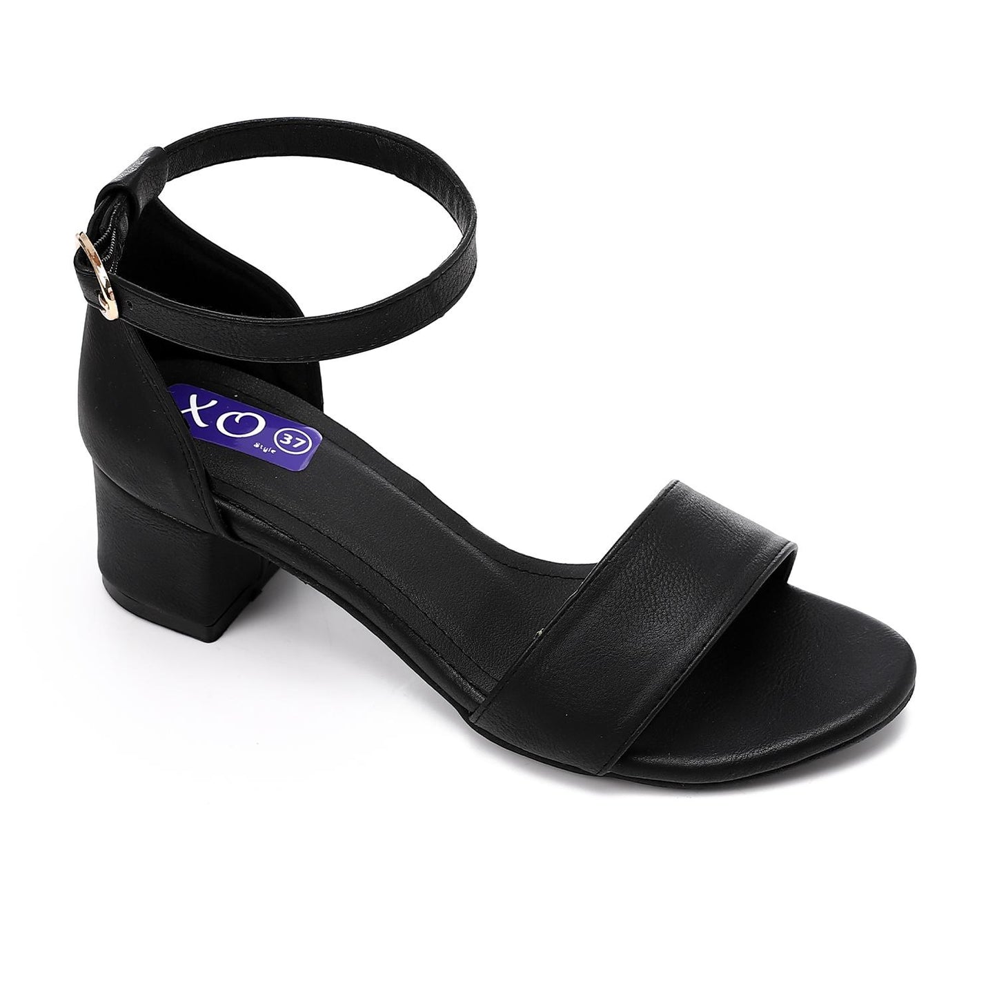 Black Classic Plain Sandal