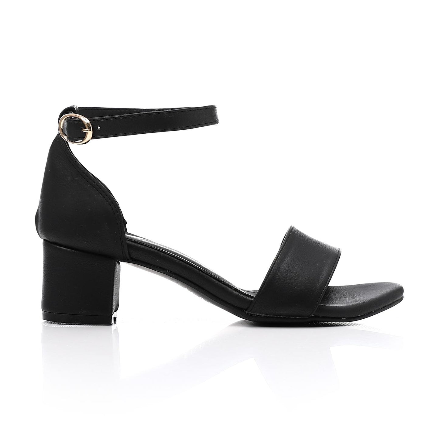 Black Classic Plain Sandal