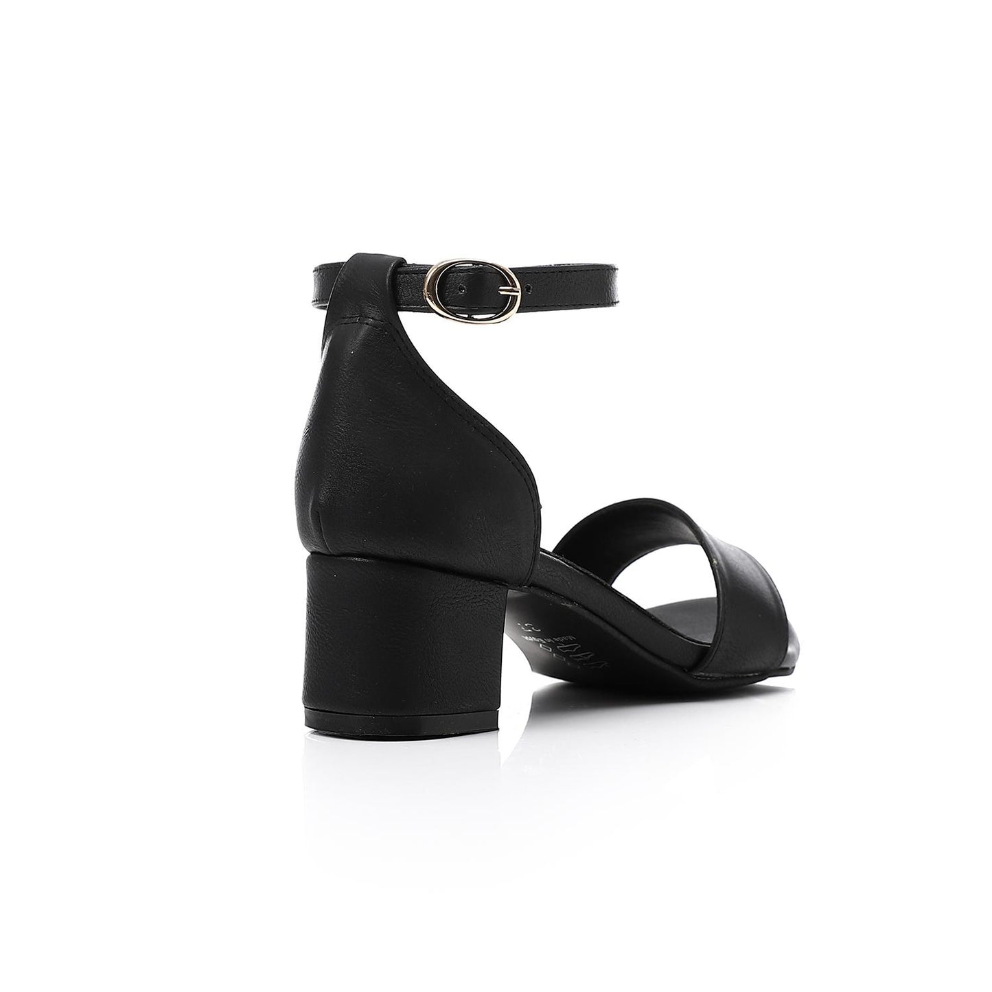 Black Classic Plain Sandal