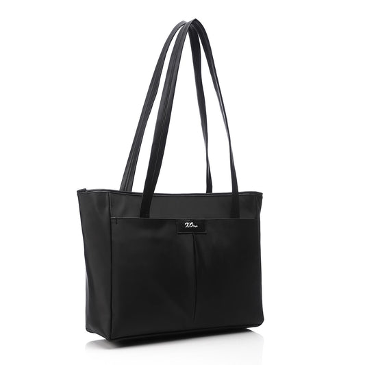 Black Casual Shoulder Tote Bag