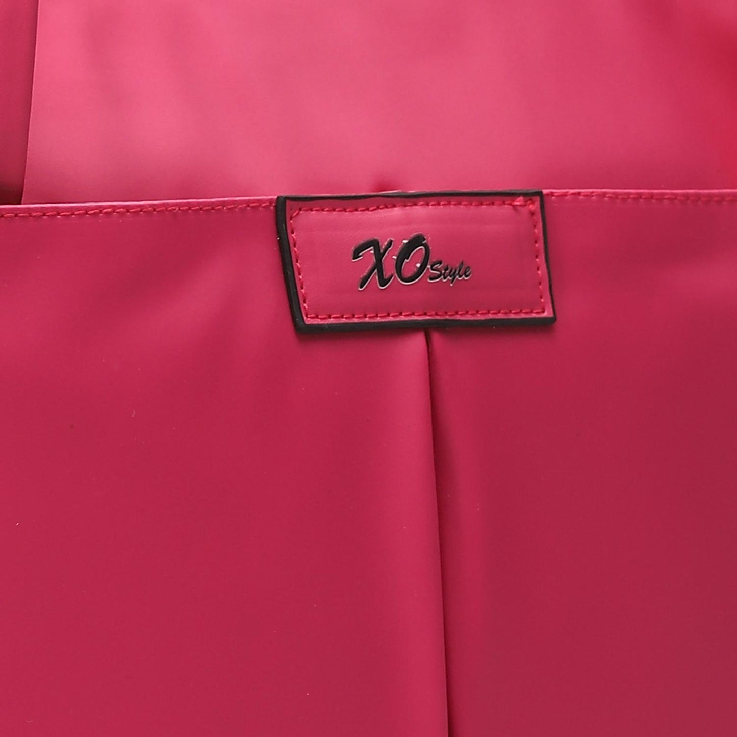 Hot Pink Casual Shoulder Tote Bag