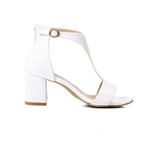 Comfy Heel Back Zipper Sandal