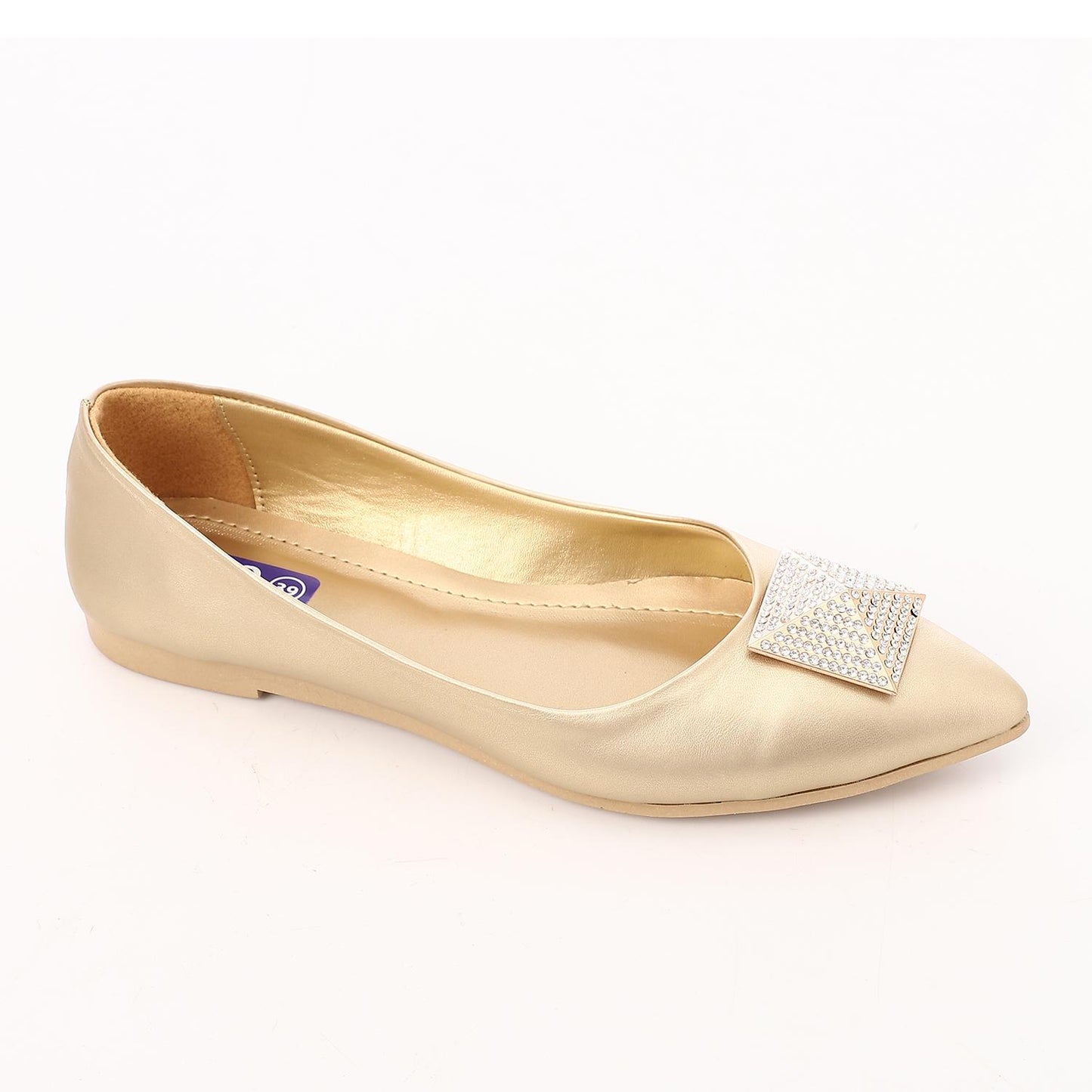 Upper Rhinestone Detail Ballerina Shoes