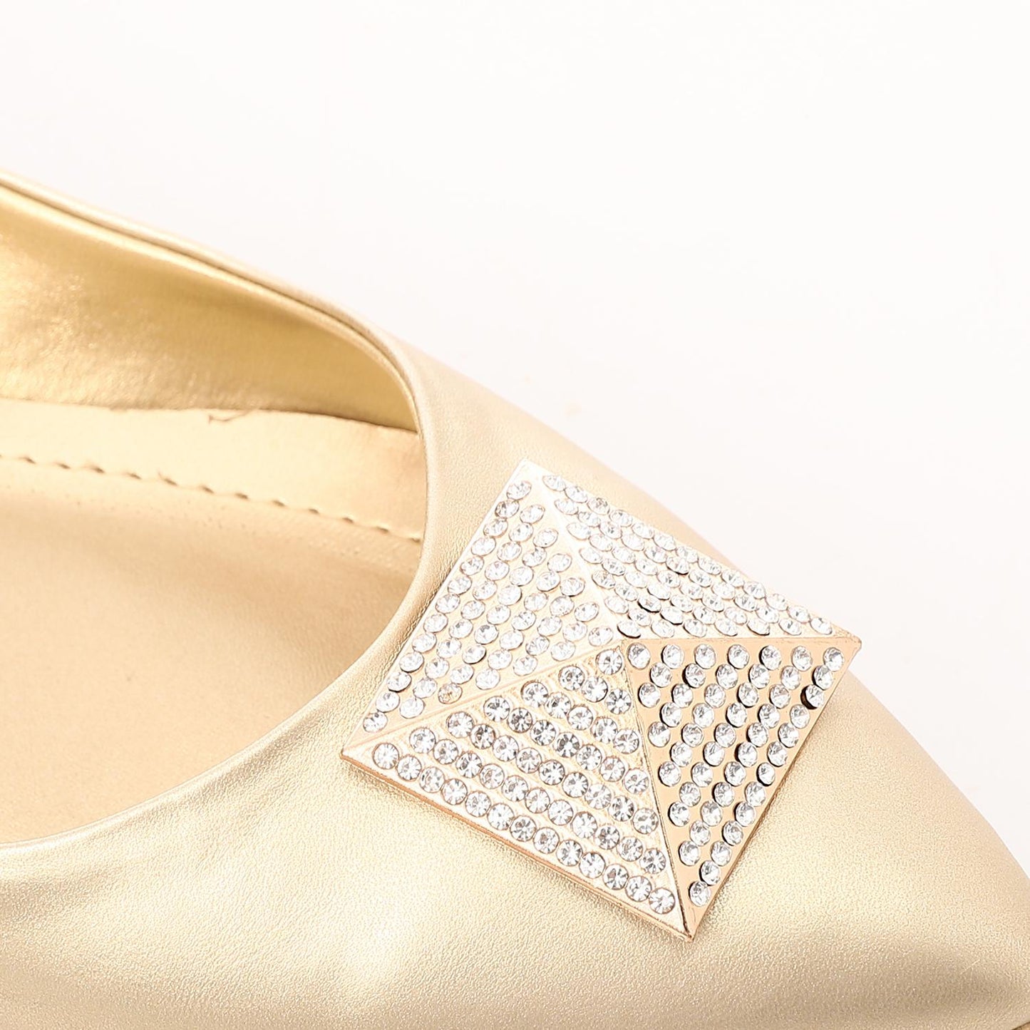 Upper Rhinestone Detail Ballerina Shoes