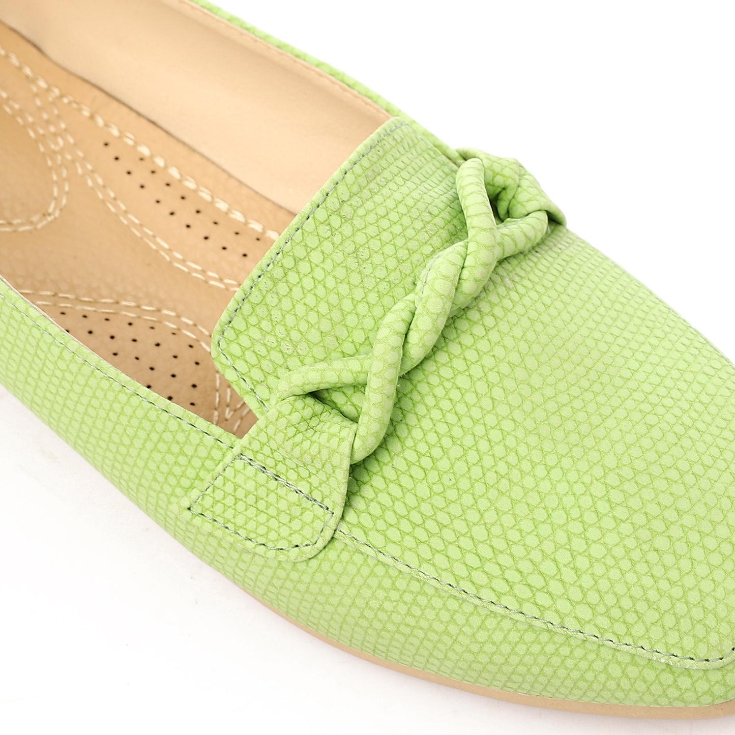 Light Green Casual Ballerina Shoes