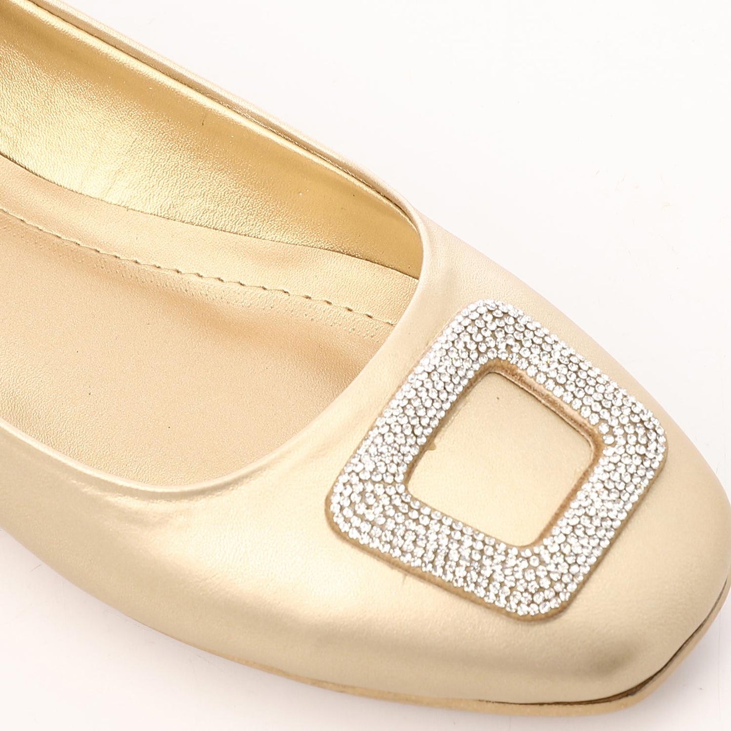 Strass Detail Soiree Flat Shoes