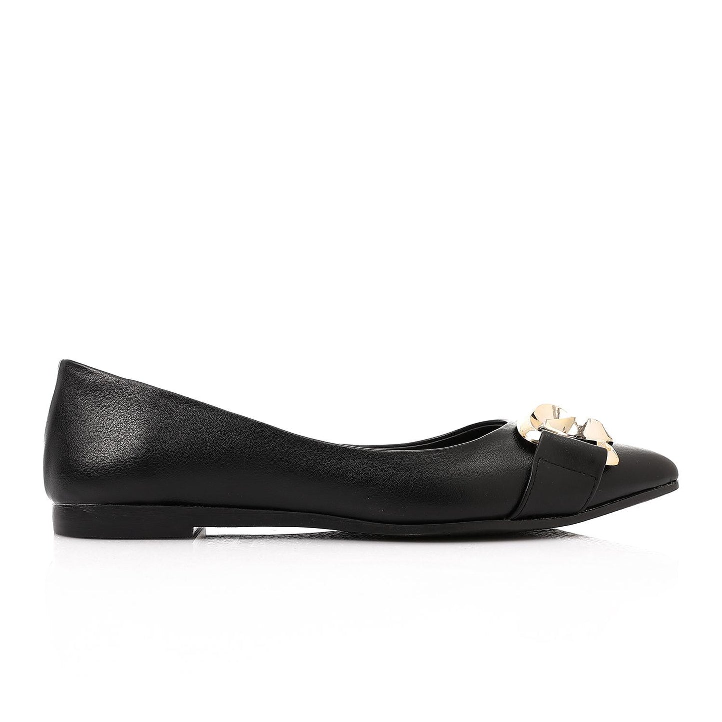 Golden Detail Ballerina Shoes