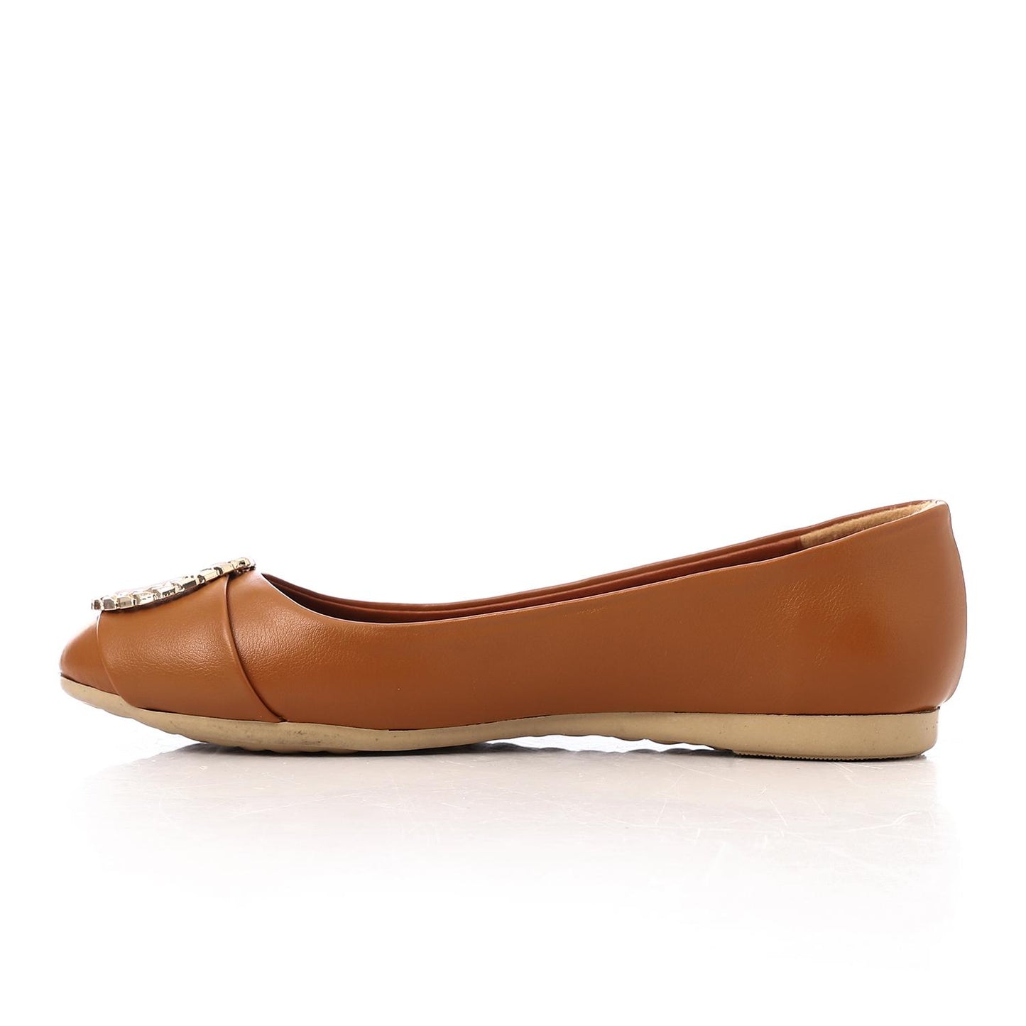 Golden Detail Ballerina Shoes