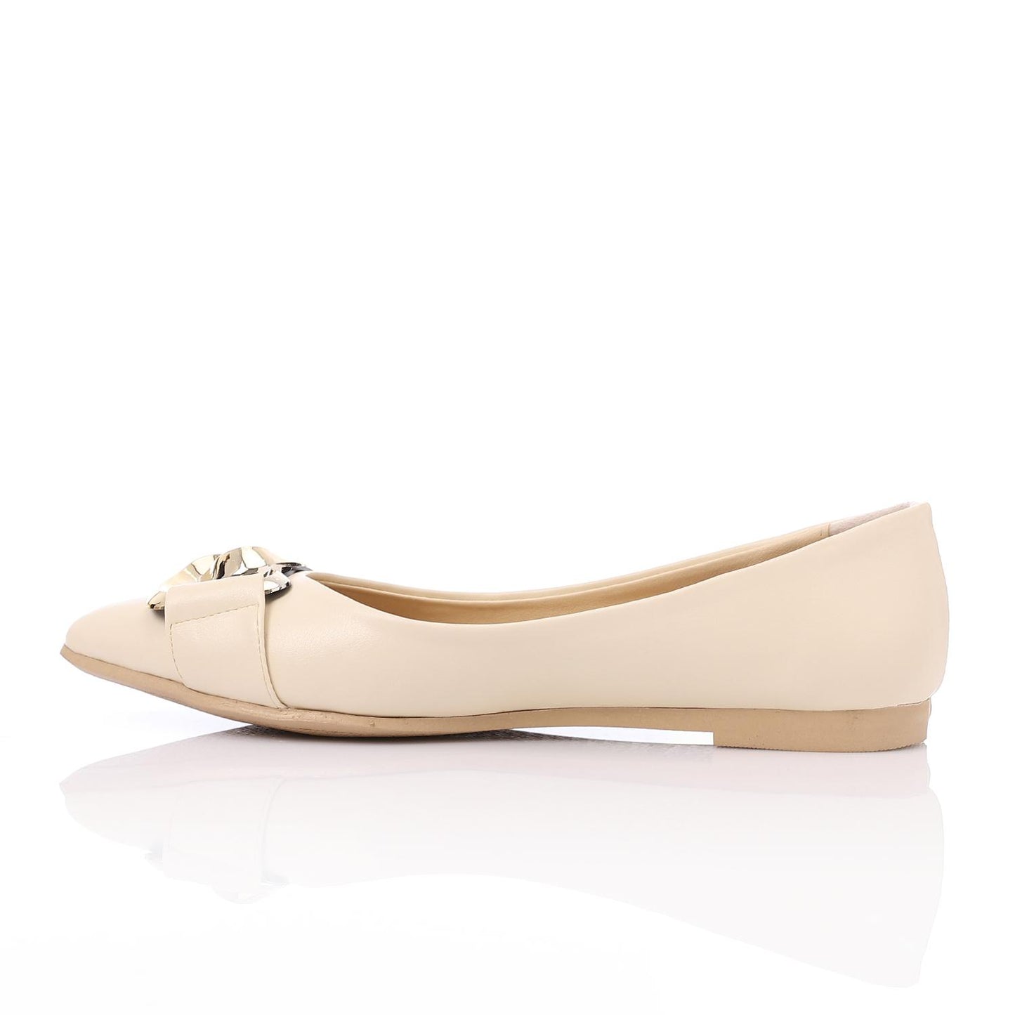 Golden Detail Ballerina Shoes