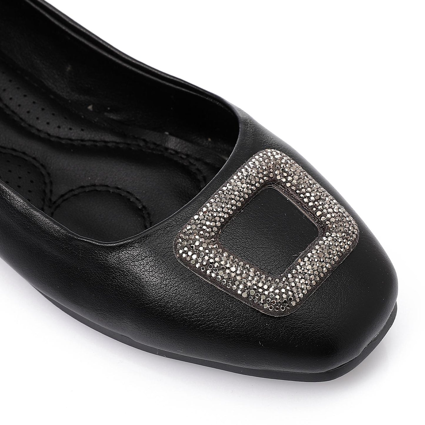 Strass Detail Soiree Flat Shoes