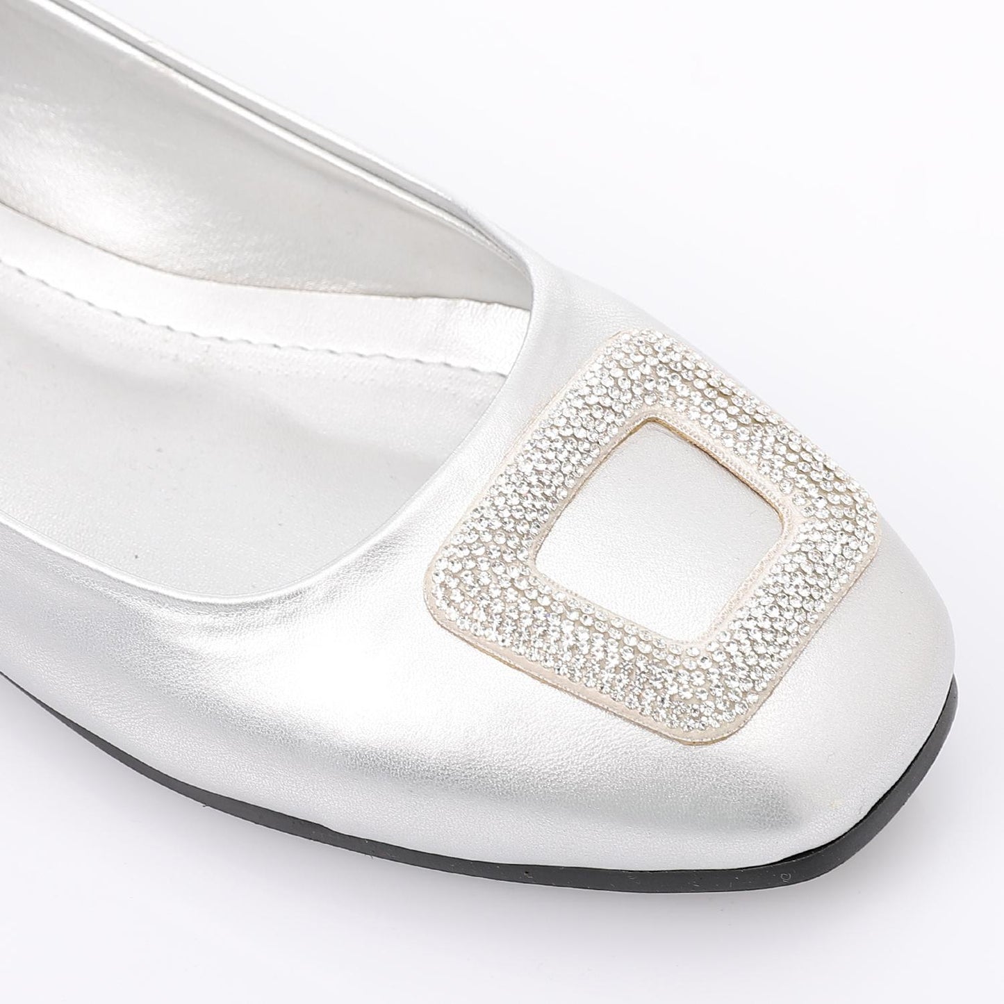 Strass Detail Soiree Flat Shoes