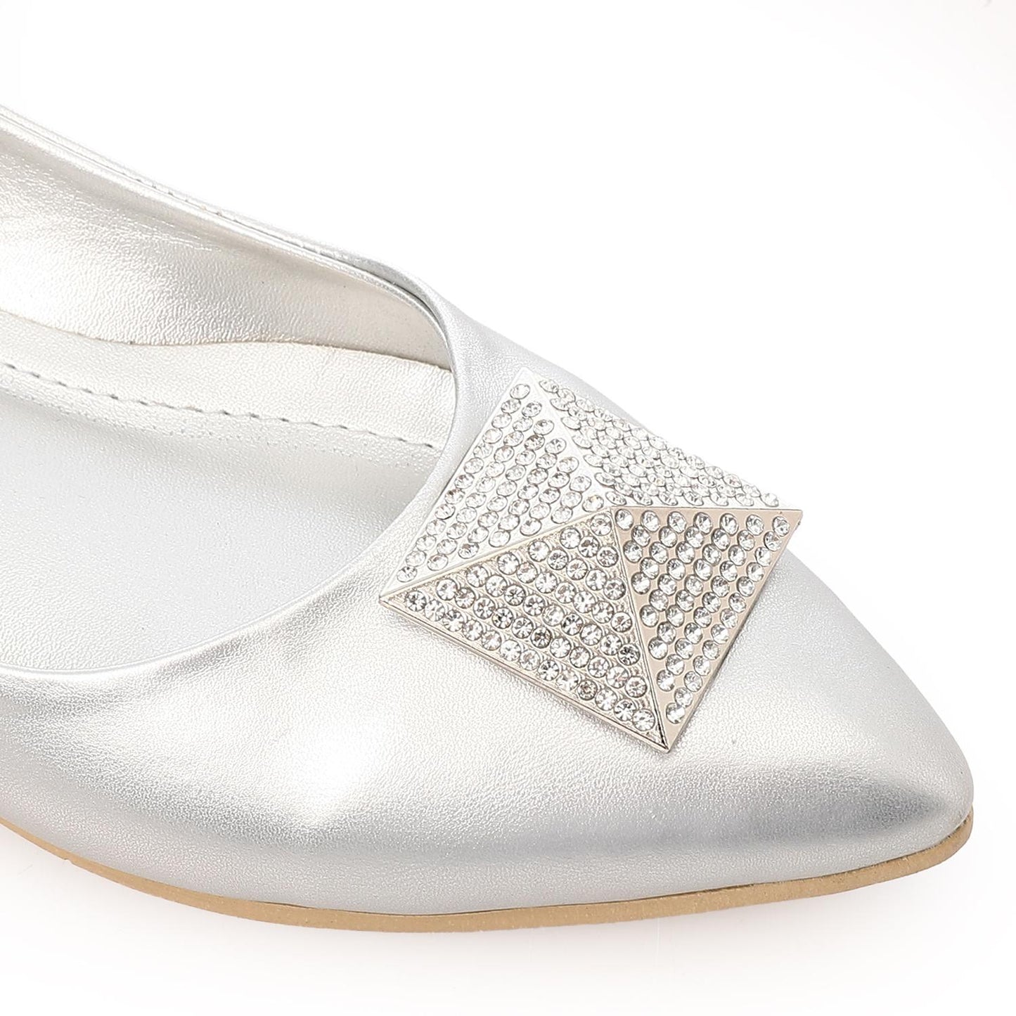 Upper Rhinestone Detail Ballerina Shoes