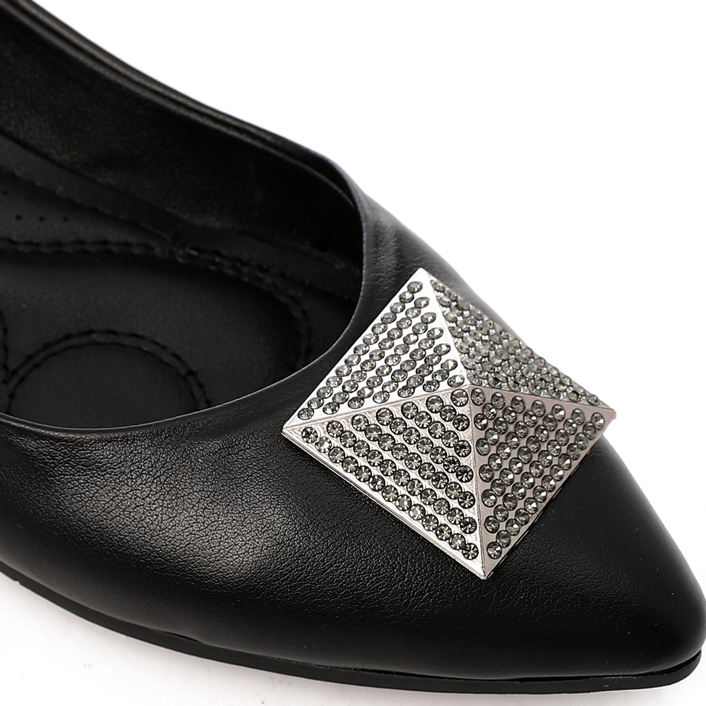 Upper Rhinestone Detail Ballerina Shoes