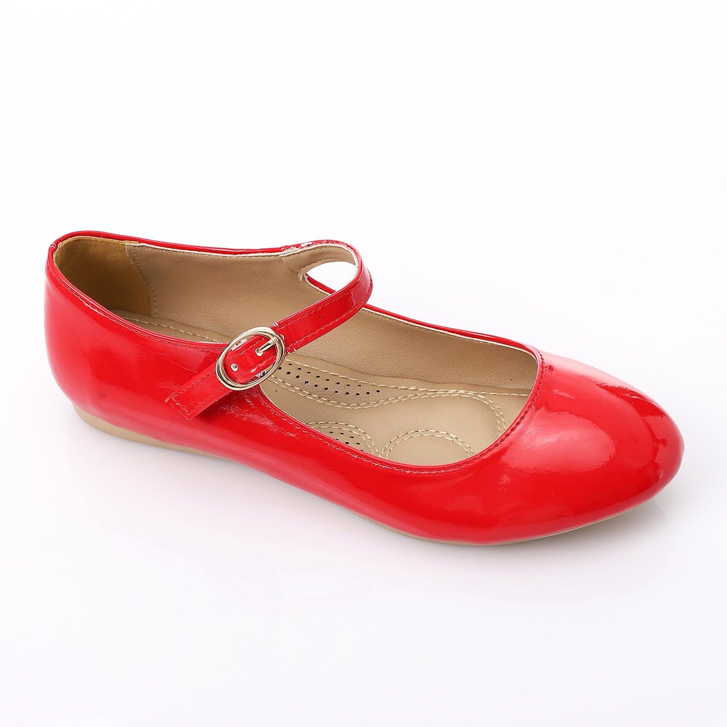 Verneh Side Buckle Round Toe Ballerina