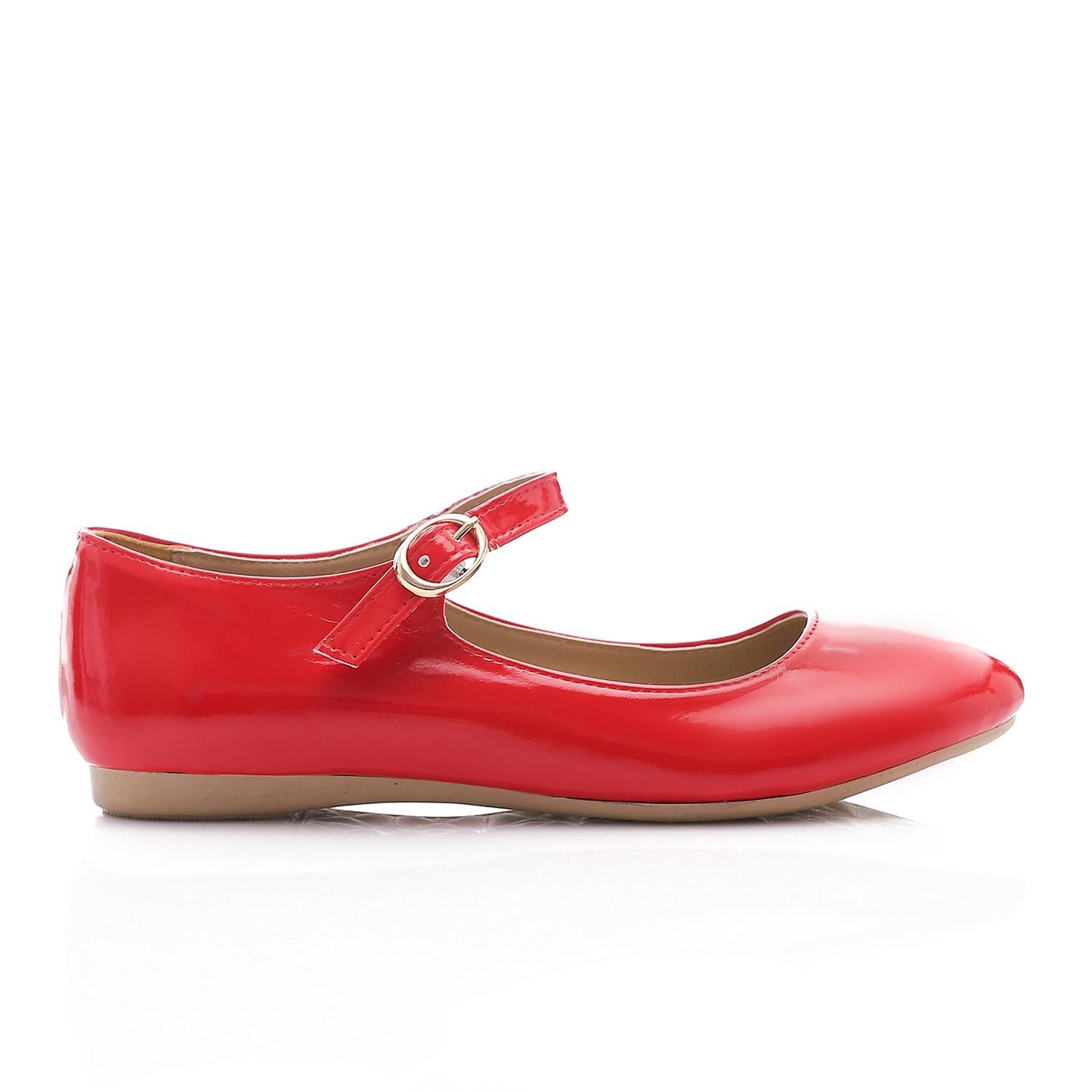 Verneh Side Buckle Round Toe Ballerina