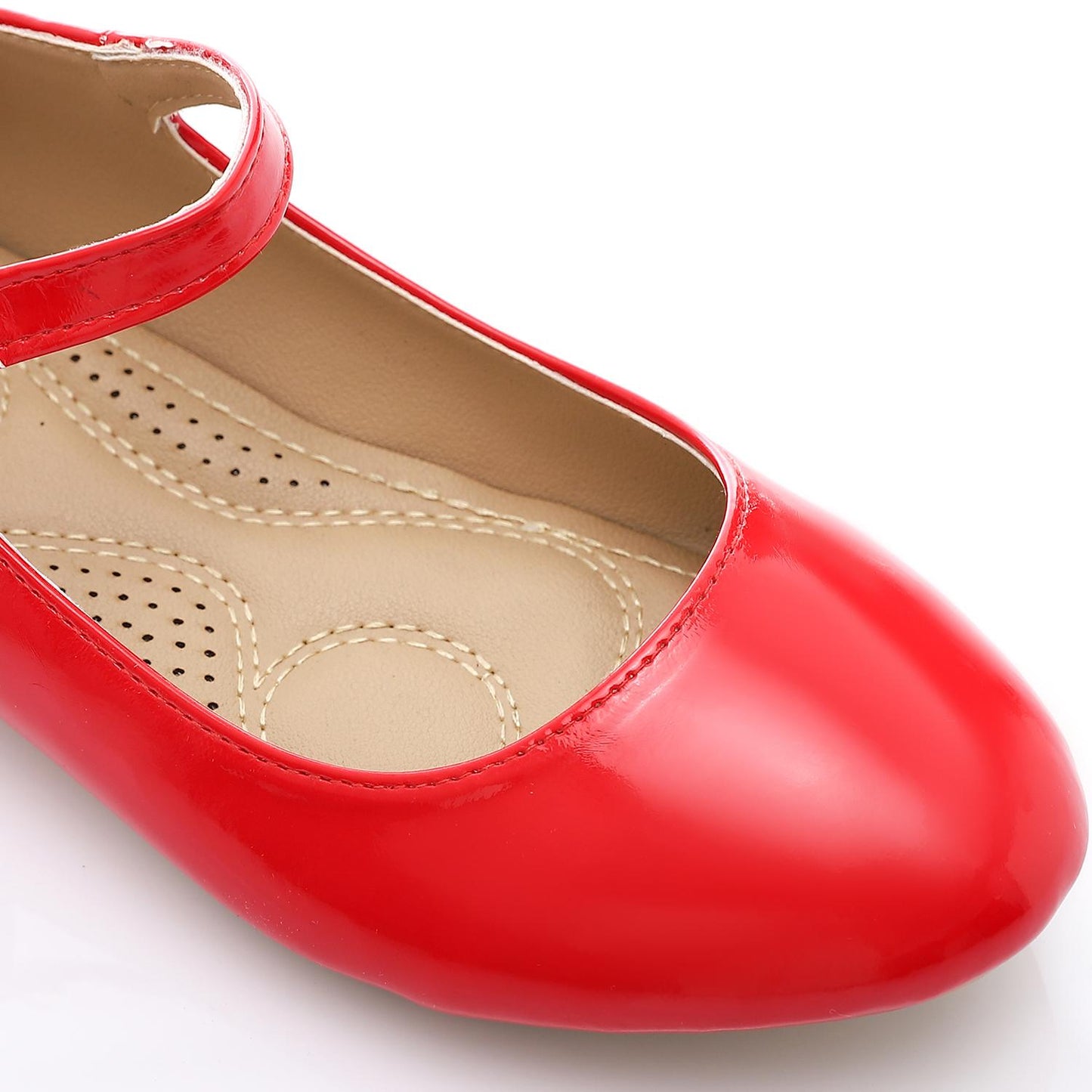 Verneh Side Buckle Round Toe Ballerina