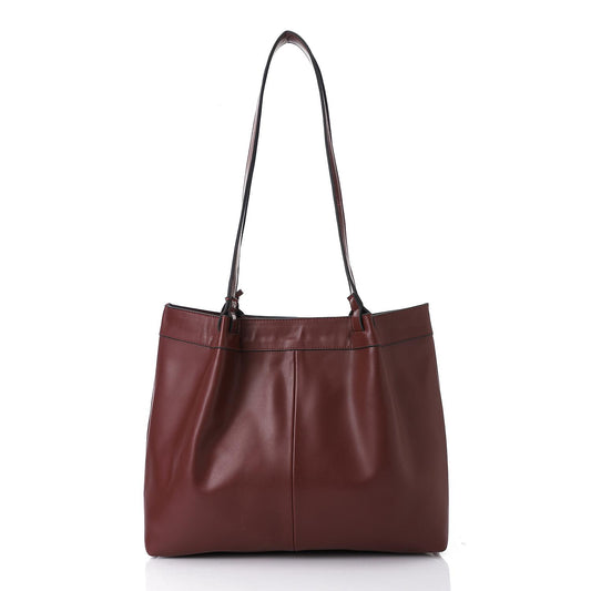 Burgundy Leather Shoulder Bag
