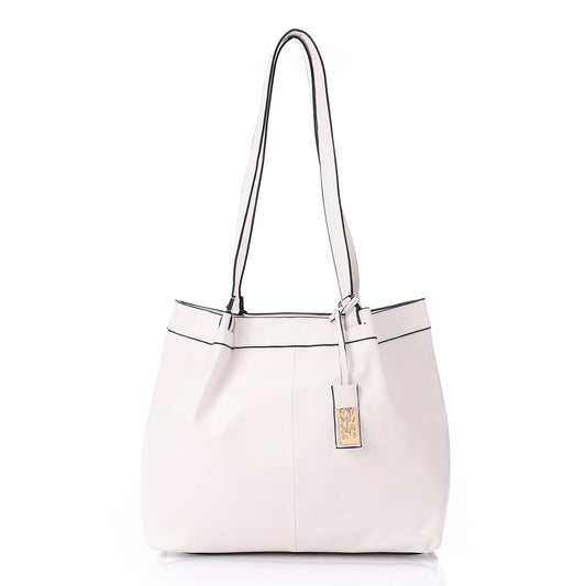 White Leather Shoulder Bag