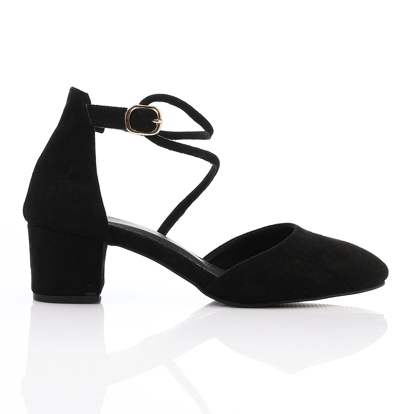 Simple Open Sides Suede Shoes