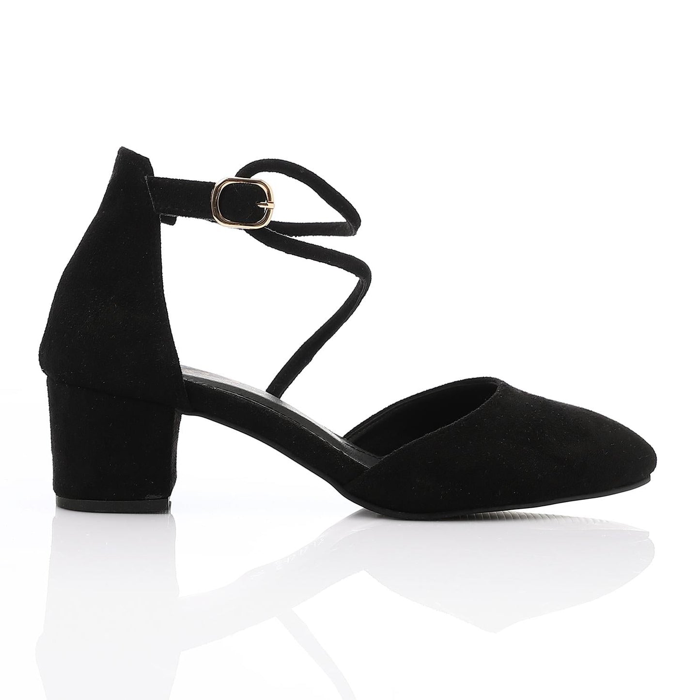 Simple Open Sides Suede Shoes