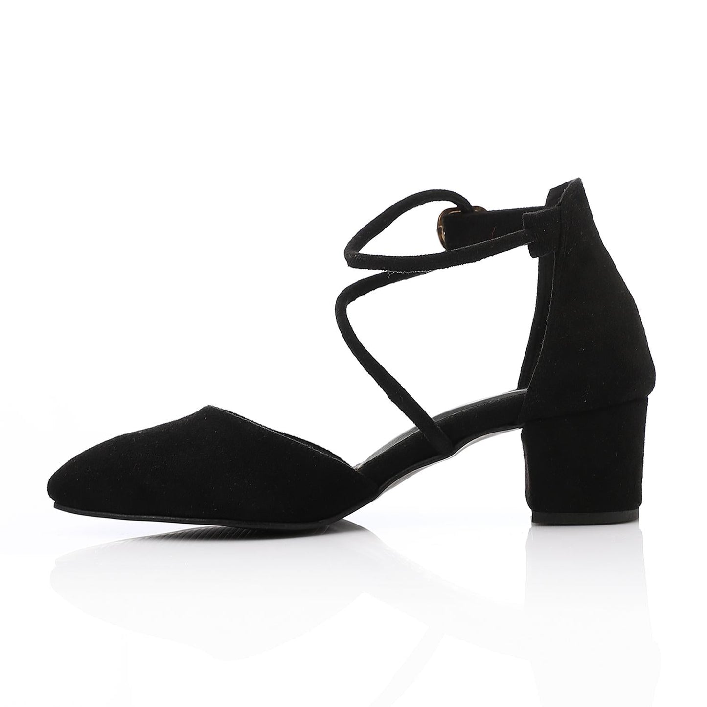Simple Open Sides Suede Shoes