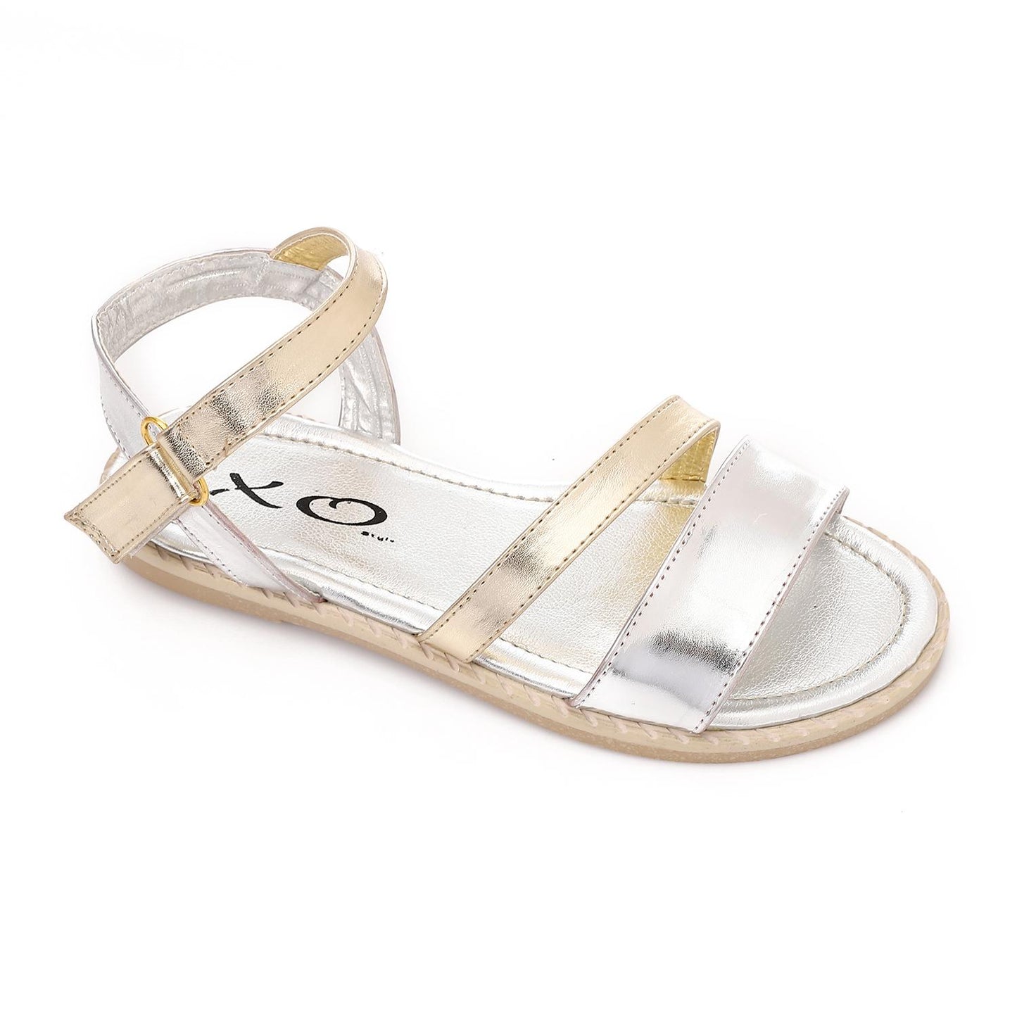 Silver Slingback Sandal for Girls