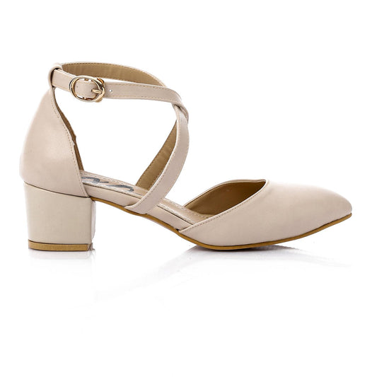 Cross Ankle Strap High Heels