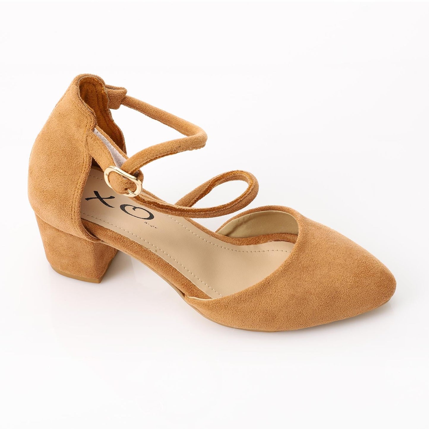 Simple Open Sides Suede Shoes
