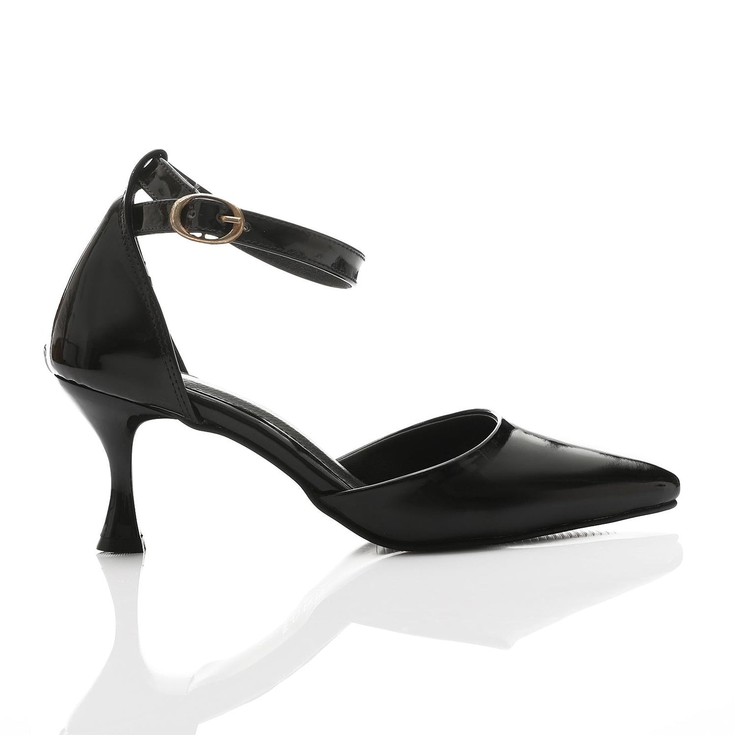 Black Elegant Verneh Leather Pump Shoes