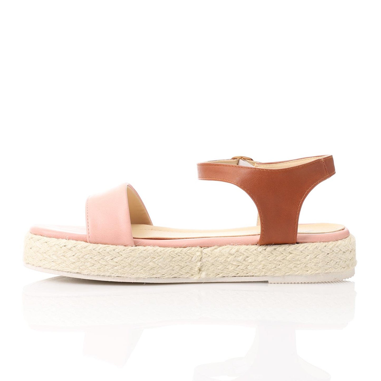 Side Buckle Flat Heel Sandal