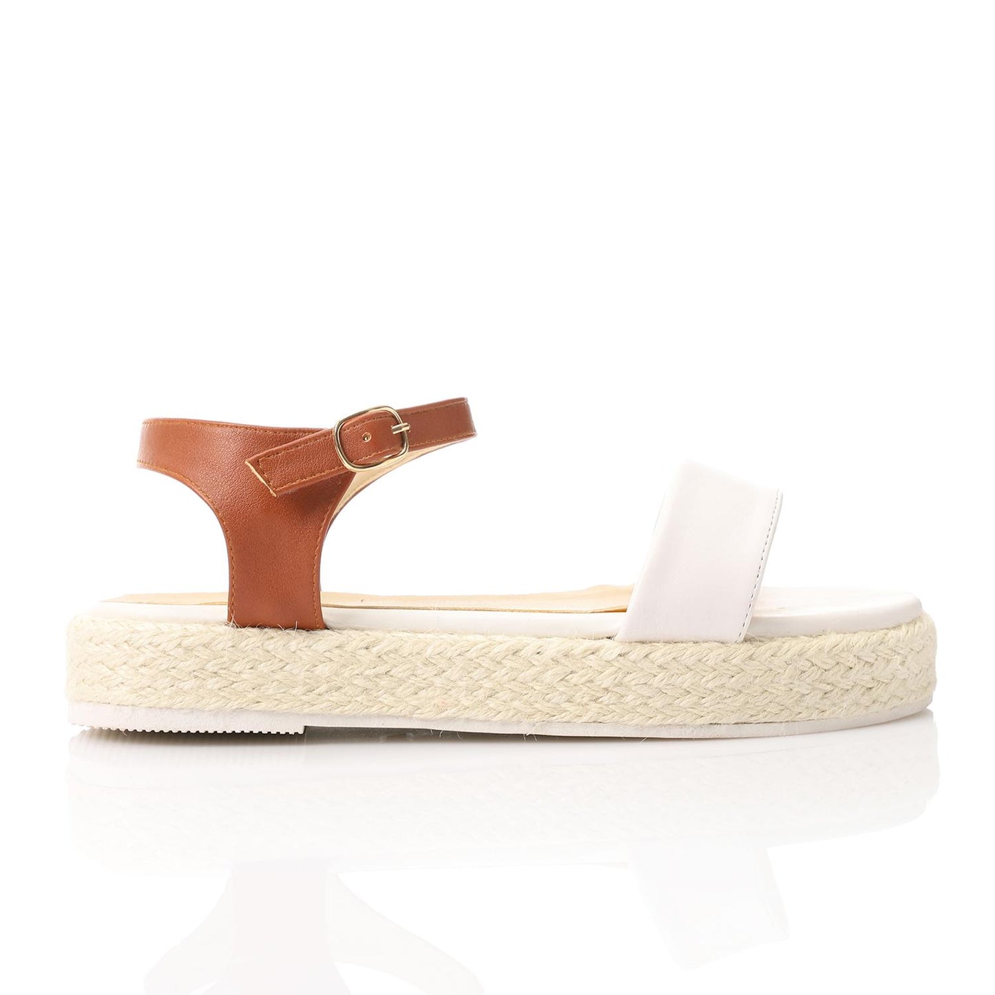 Side Buckle Flat Heel Sandal
