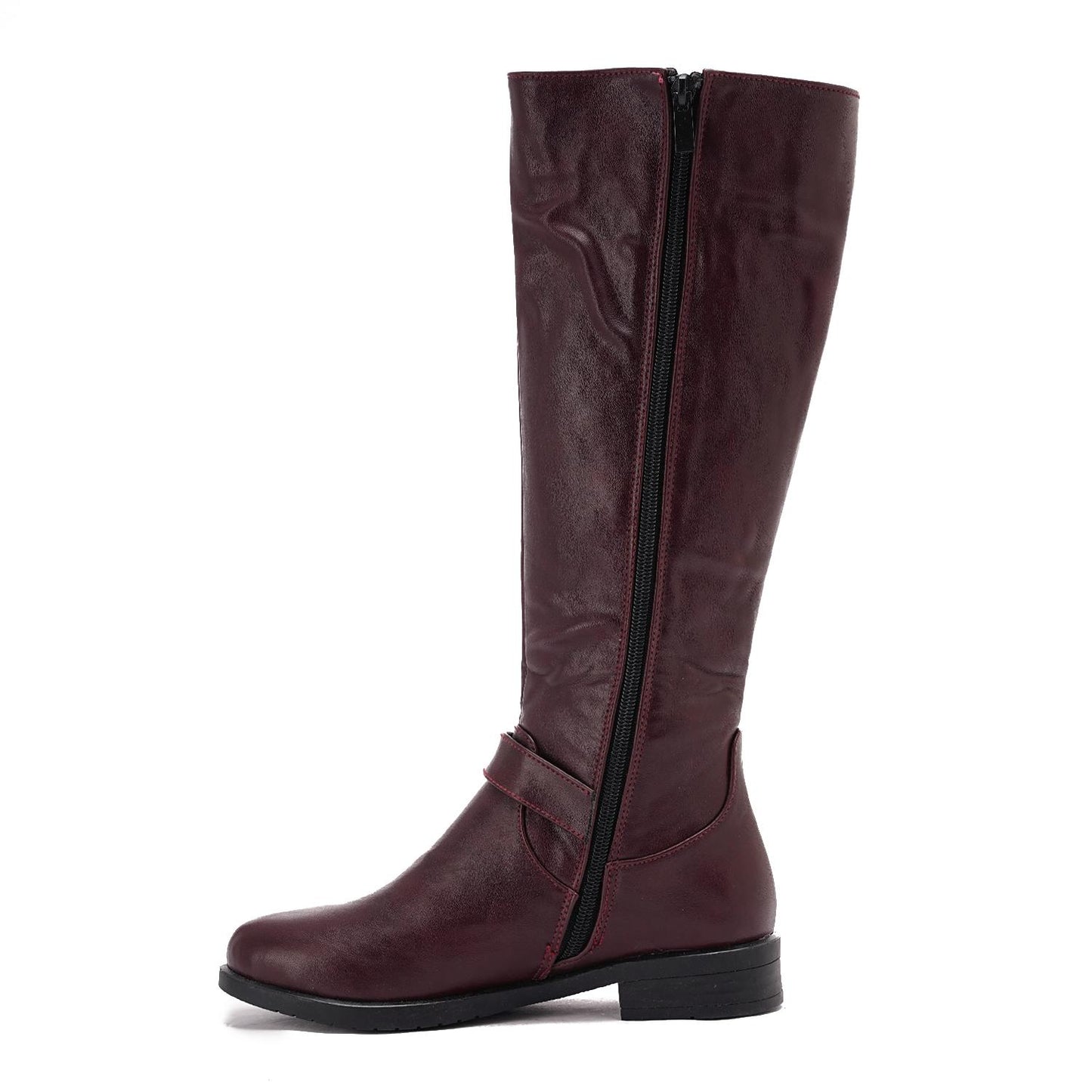 Full Zipper Knee High Boot