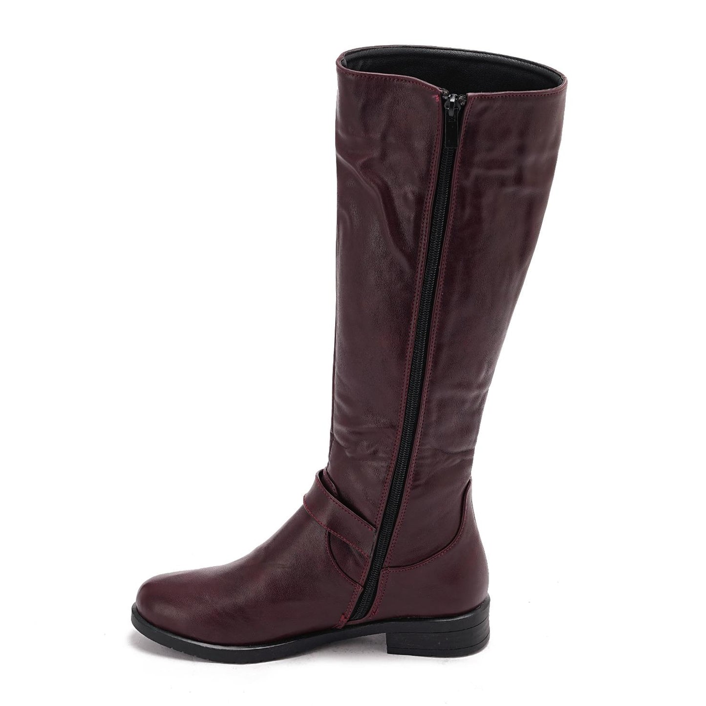Full Zipper Knee High Boot