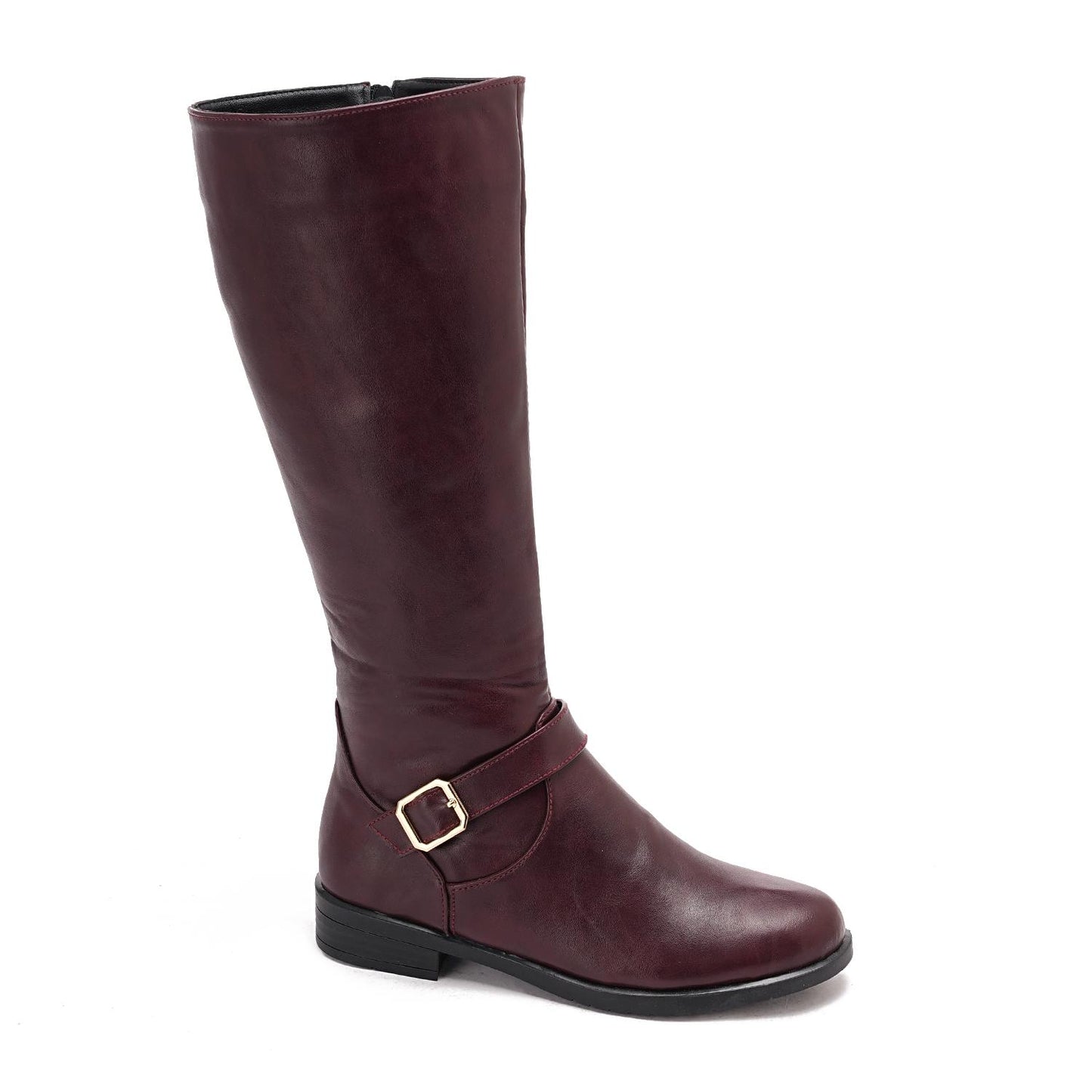 Full Zipper Knee High Boot