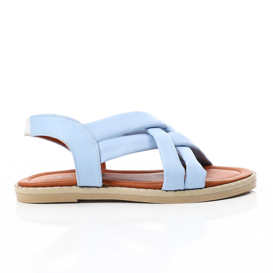 صندل مزدوج باللون الأزرق الفاتح للفتيات المراهقات
