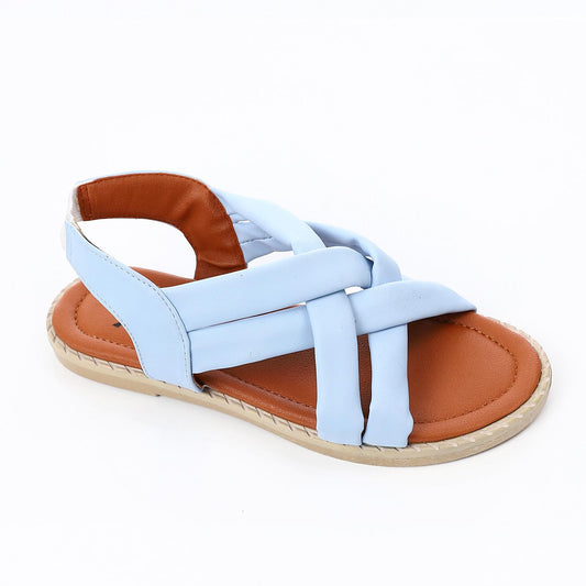 صندل مزدوج باللون الأزرق الفاتح للفتيات المراهقات