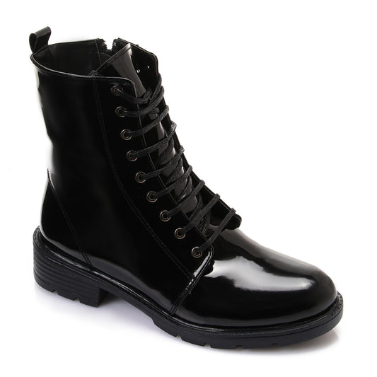 Patent Leather Half Boot