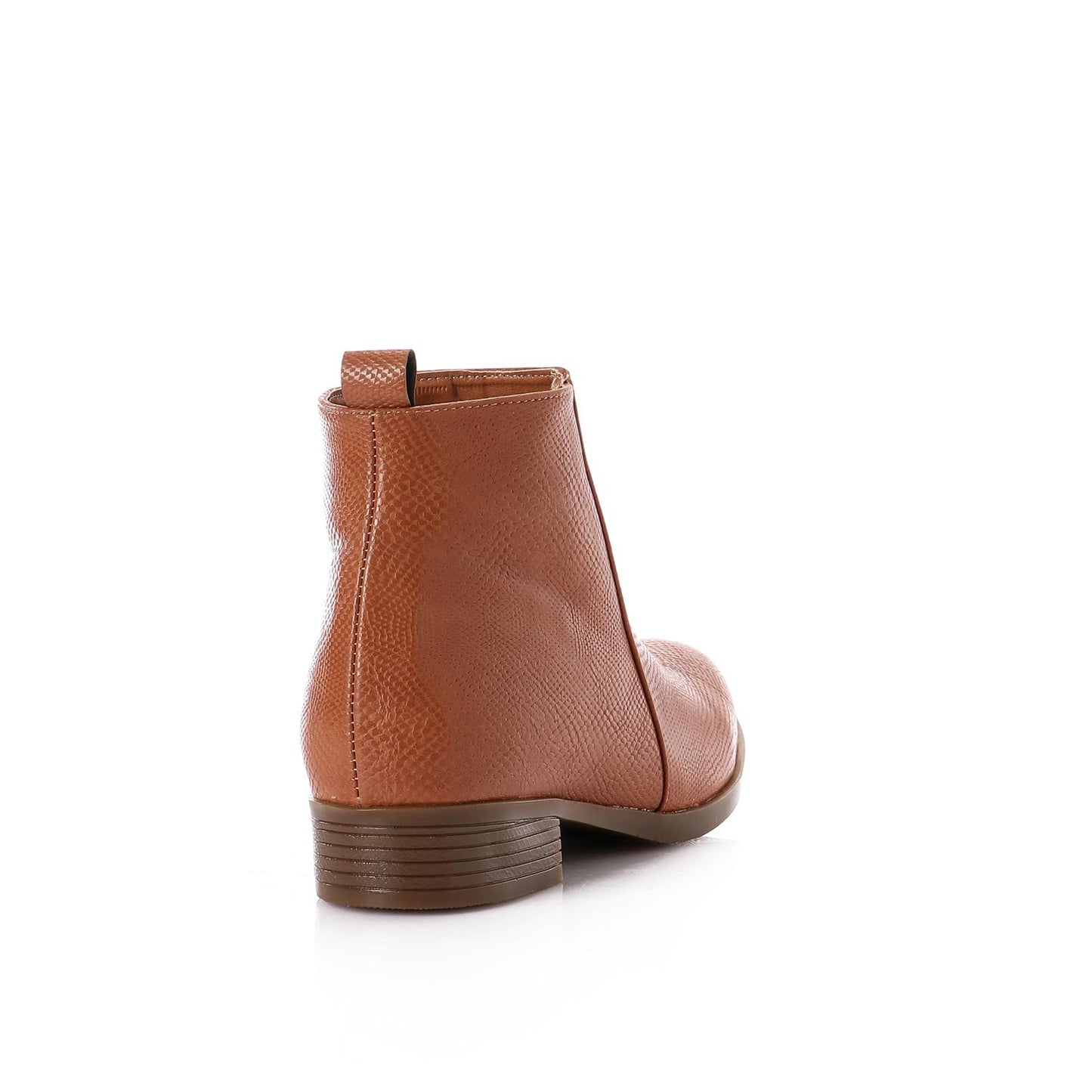 Havana Textured Leather Ankle Boot